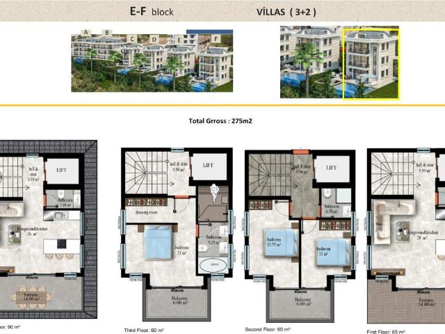 Alanya, Antalya içerisinde satılık Villa