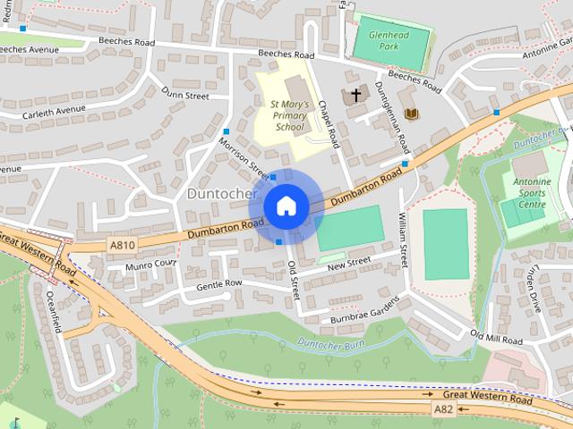 Townhouse for rent in Duntocher, Scotland