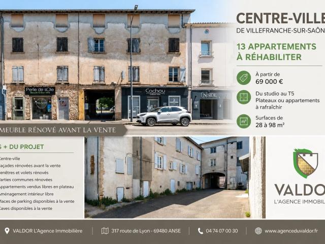 Appartement vente à Villefranche-sur-Saône, Rhône