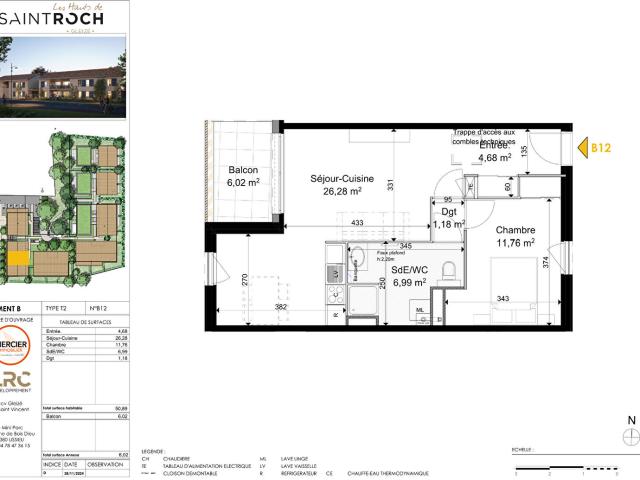 Appartement vente à Villefranche-sur-Saône, Rhône