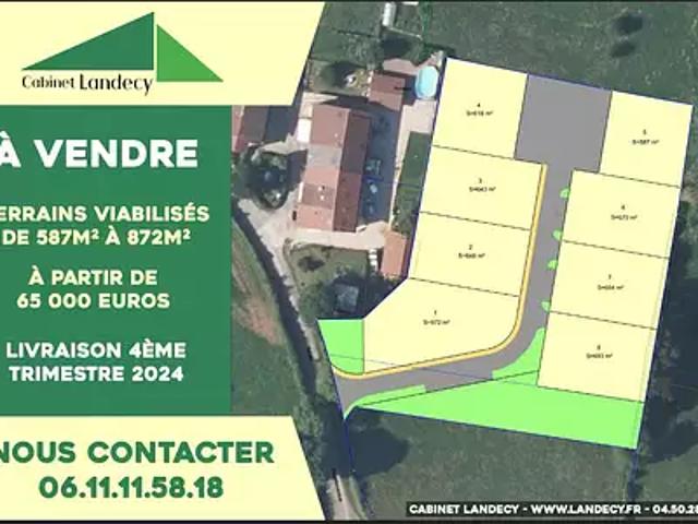 Terrain vente à Bourg-en-Bresse, Villereversure
