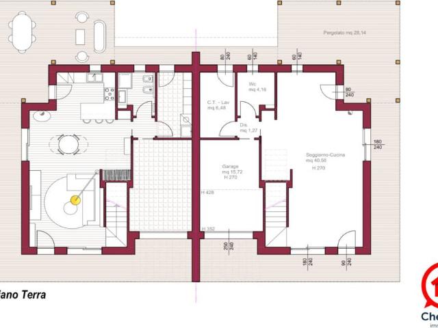 Villa Schiera in vendita a Unione dei comuni Valle del Savio, Cesenà