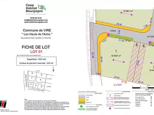 Terrain vente à Mâcon, Viré