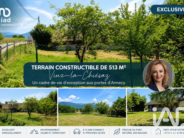 Terrain vente à Annecy, Viuz-la-chiésaz