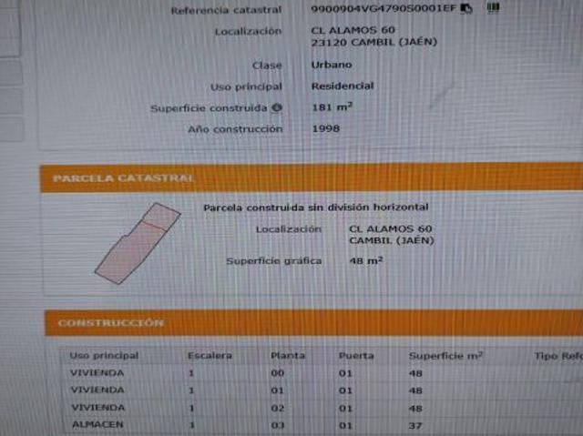 Piso en venta en Cambil, Jaén