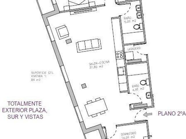 Piso en venta en Padrón, O Sar