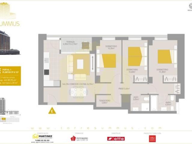 Piso en venta en Distrito Sur, Gijón