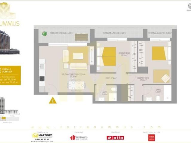 Piso en venta en Distrito Sur, Gijón