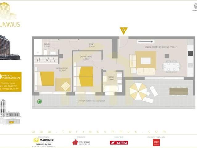 Piso en venta en Distrito Sur, Gijón