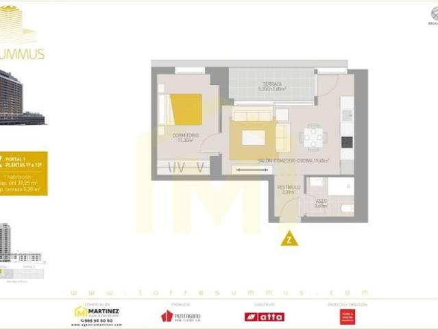 Piso en venta en Distrito Sur, Gijón