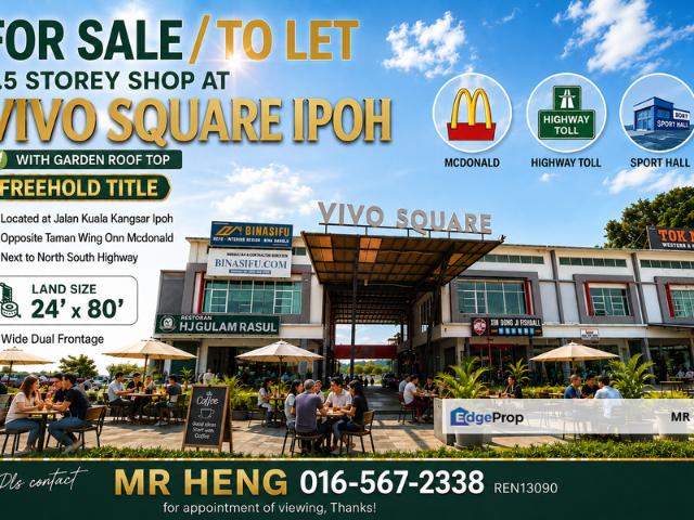 Shop for rent in Perak, Tanjong Ipoh