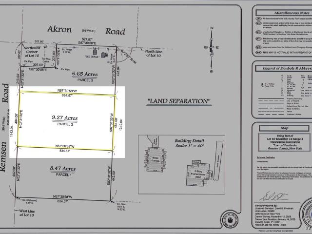 Land for sale in Corfu, New York