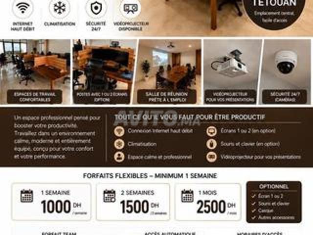 Bureau location à Tétouan, Tanger-Tétouan
