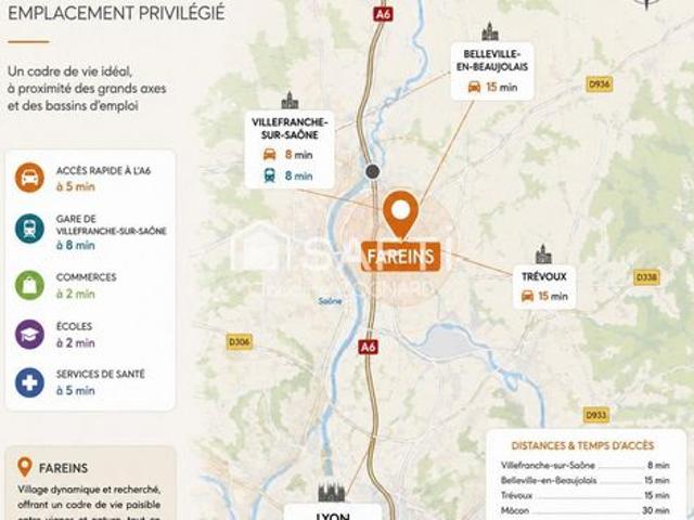 Villa vente à Bourg-en-Bresse, Fareins
