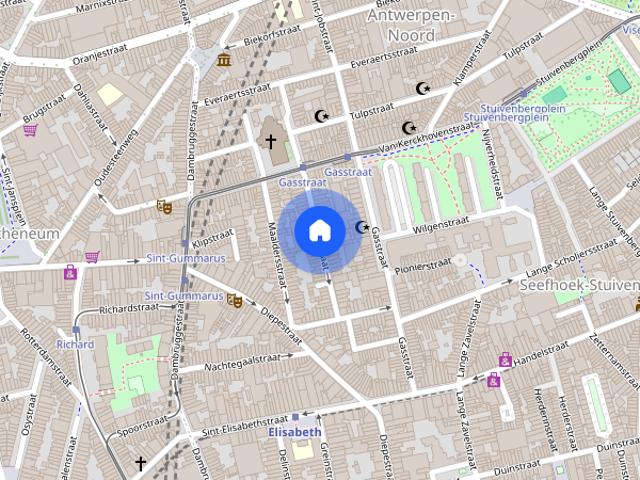 Appartement location à Seefhoek-Stuivenberg, Antwerpen