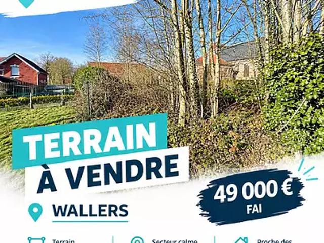 Terrain vente à Wallers, Nord
