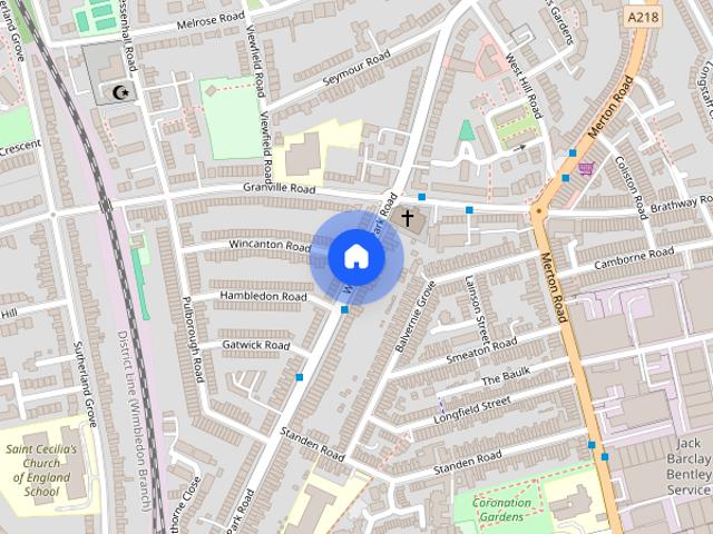 Apartment for rent in Southfields, Greater London