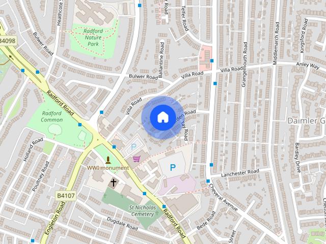 House for rent in Radford, West Midlands
