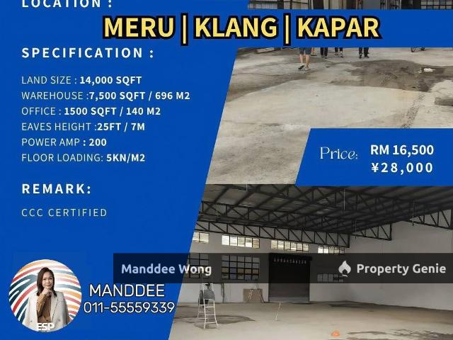 Warehouse for sale in Port Klang, Selangor