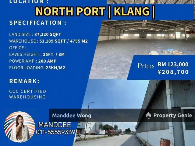 Warehouse for sale in Port Klang, Selangor