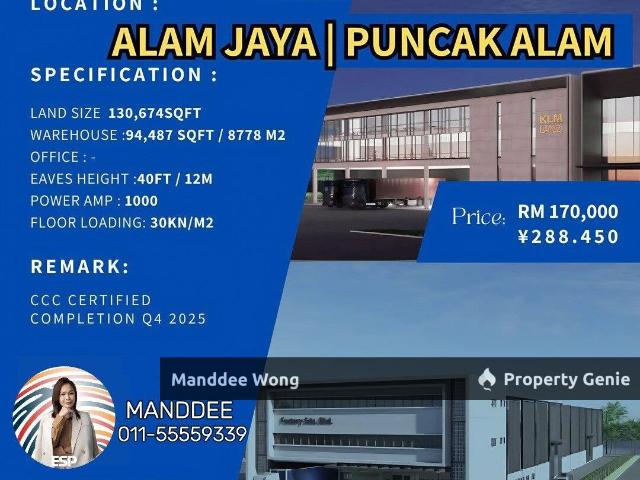 Warehouse for sale in Selangor