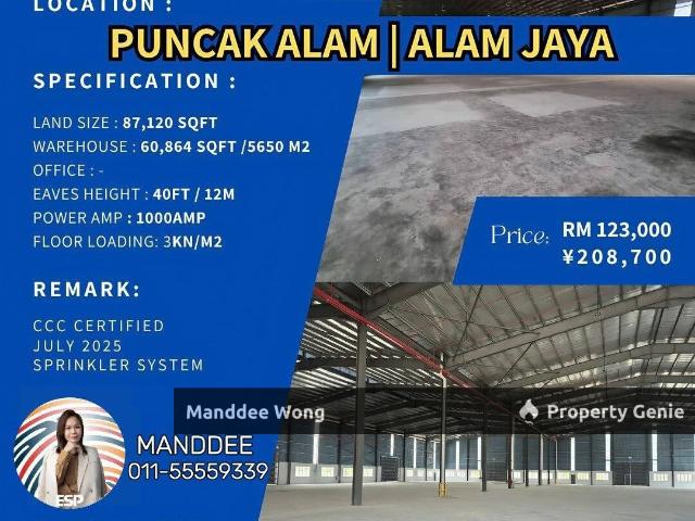 Warehouse for sale in Selangor