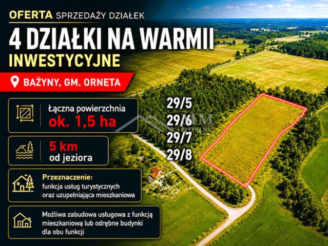 Grunt na sprzedaż w Orneta, Warmińsko-mazurskie