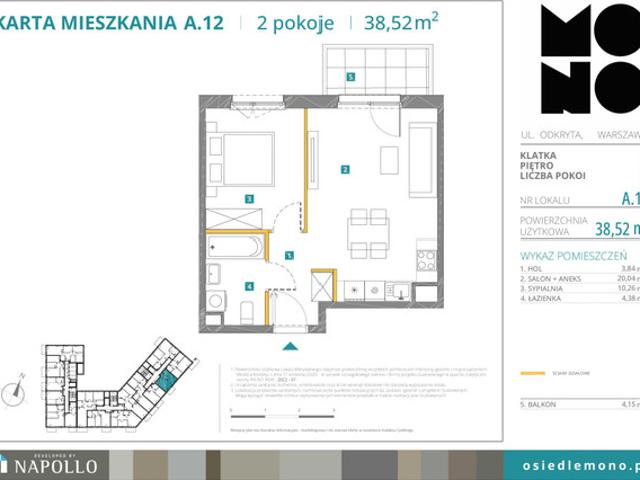 Mieszkanie na sprzedaż w Warszawa, Mazowieckie