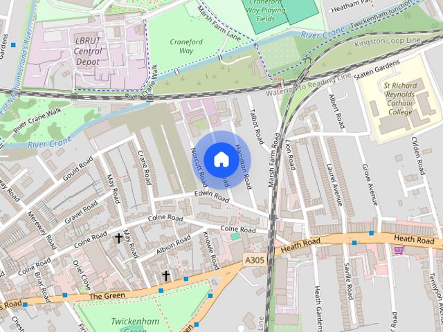 Apartment for rent in Strawberry Hill, Greater London