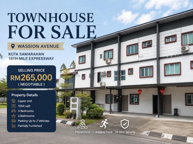 Townhouse for sale in Kota Samarahan, Bahagian Samarahan