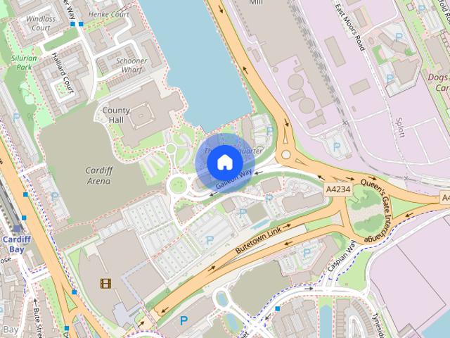 Apartment for rent in Cardiff Bay, Falcon Lodge