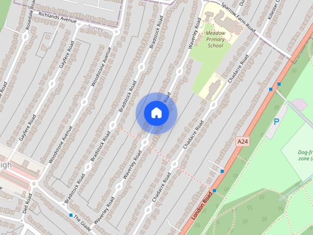 House for rent in Stoneleigh, Ewell