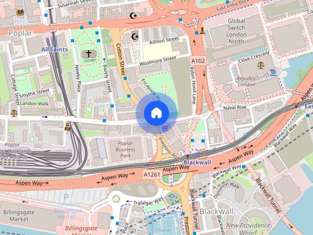 Apartment for rent in Blackwall, Greater London