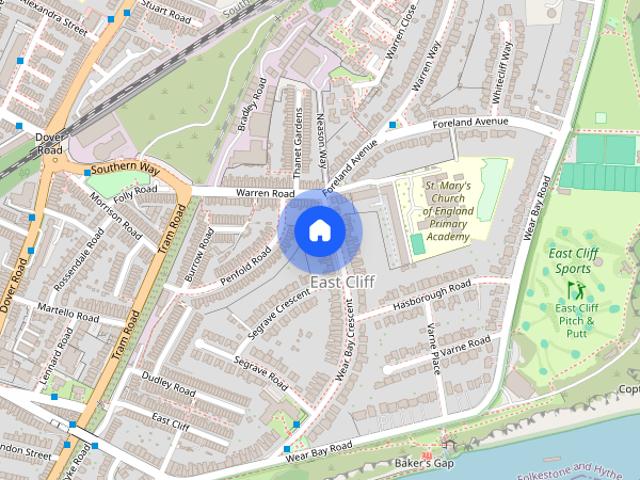 Apartment for rent in East Cliff, Folkestone and Hythe
