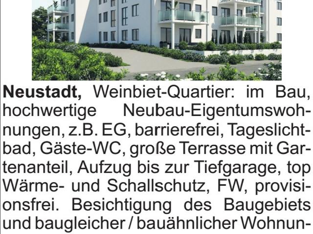Wohnung kaufen in Hambach an der Weinstraße, Neustadt an der Weinstraße