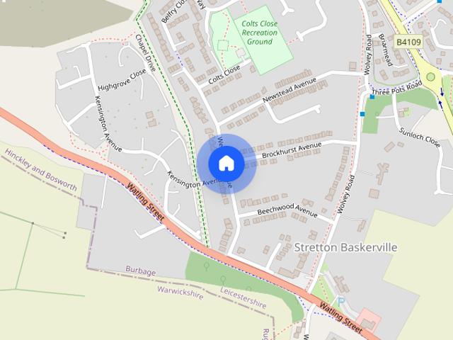 House for rent in Stretton Baskerville, Barton