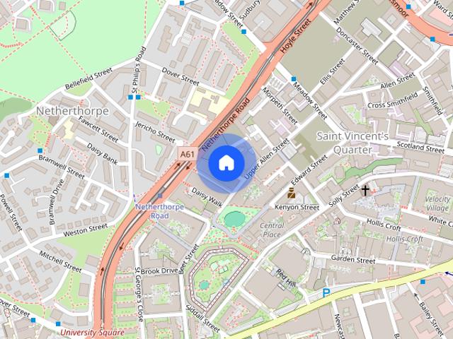 Room for rent in Saint Vincent's, Netherthorpe
