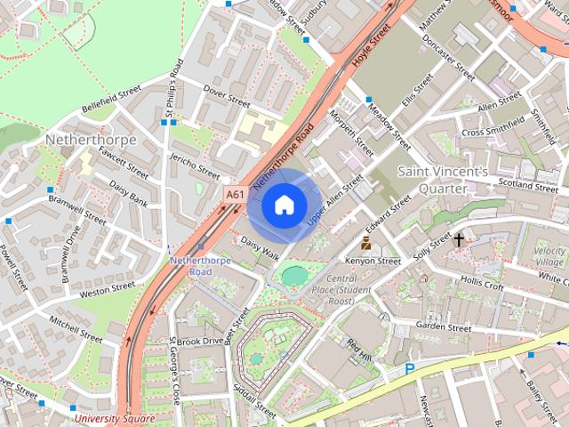 Room for rent in Saint Vincent's, Netherthorpe