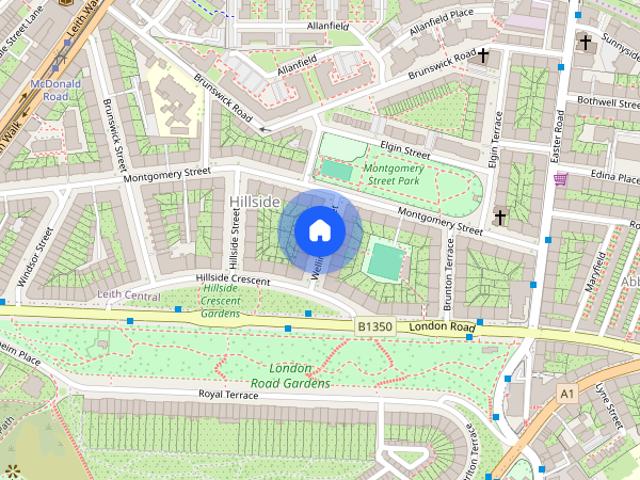 Apartment for rent in Hillside, Leith