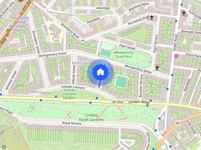 Apartment for rent in Hillside, Leith
