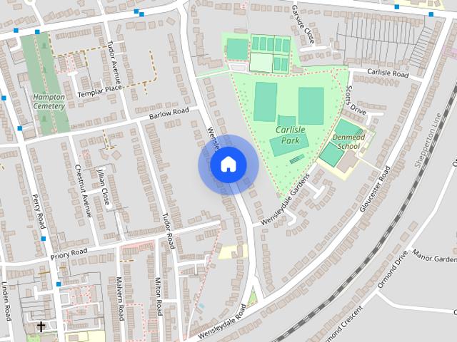 Apartment for rent in Hampton, Greater London