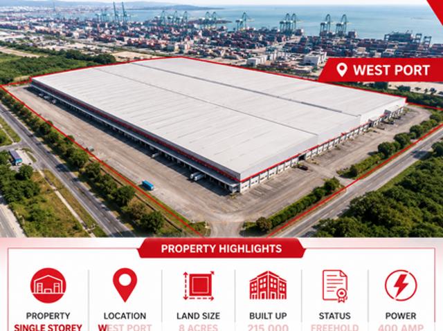 Warehouse for rent in Port Klang, Selangor