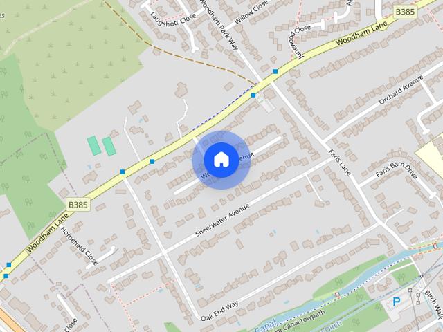 House for rent in Woodham, Runnymede