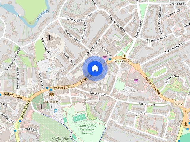 Apartment for rent in Weybridge, Elmbridge