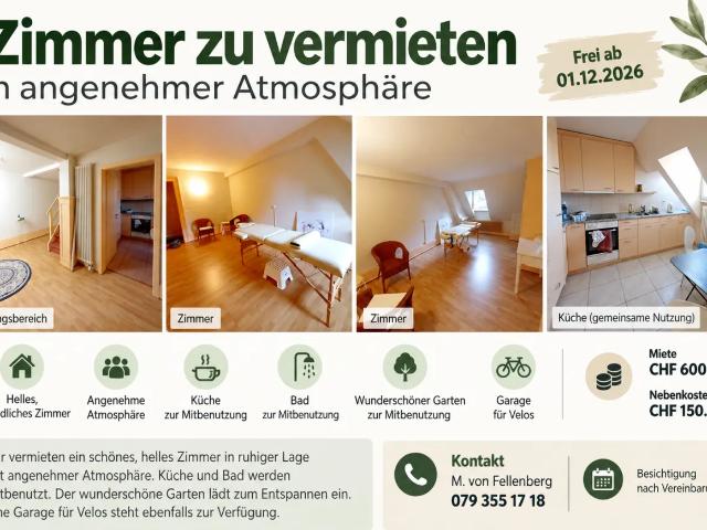 Zimmer mieten in Gryphenhübeli, Bern