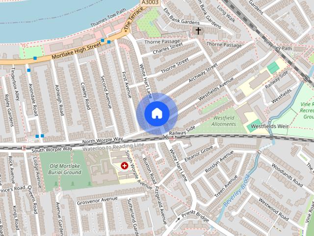 Apartment for rent in Mortlake, Greater London