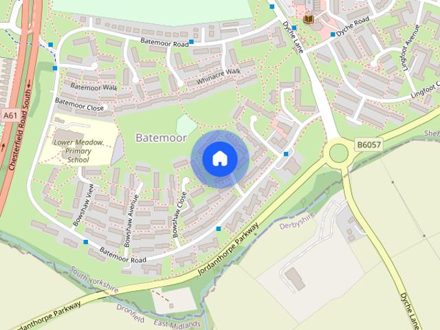 House for rent in Batemoor, Sheffield