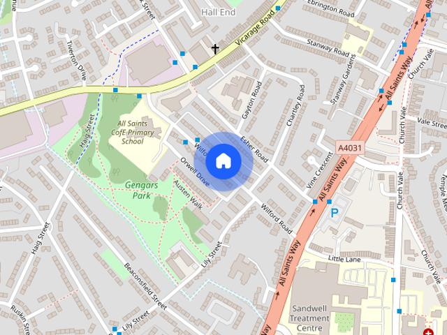 House for rent in Hall End, West Bromwich