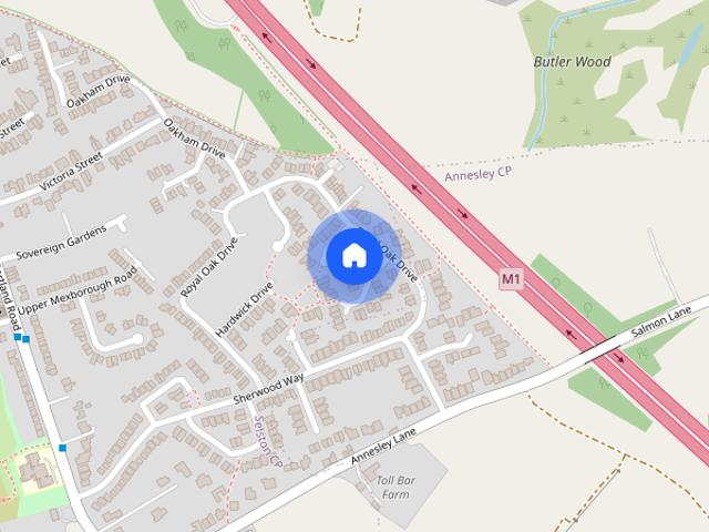 House for rent in Selston CP, East Midlands