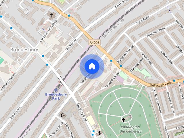 House for rent in Brondesbury, Greater London